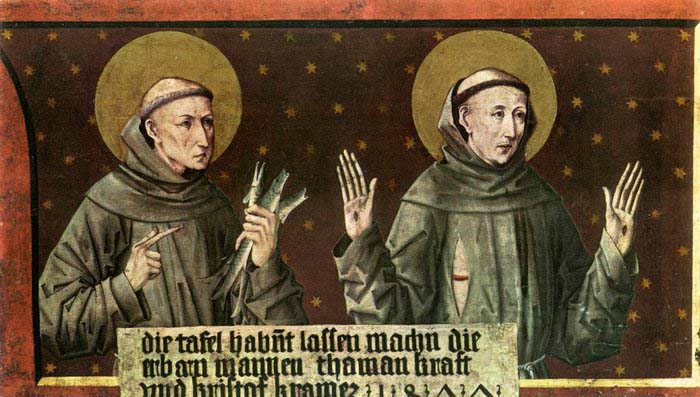 St Anthony of Padua and St Francis of Assisi